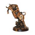 Fighting Bull - Antique Copper 11" W x 13" H